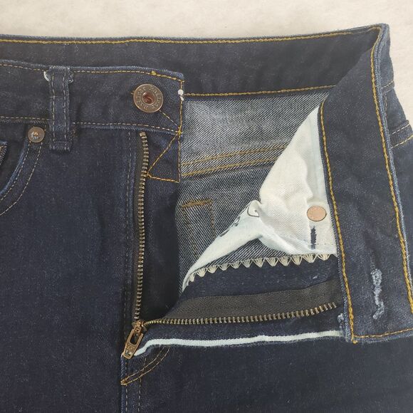 sz 27 Railcar Selvedge Denim Fine Goods Jeans Skinny Stretch Dark Wash 27x30 - Picture 6 of 11